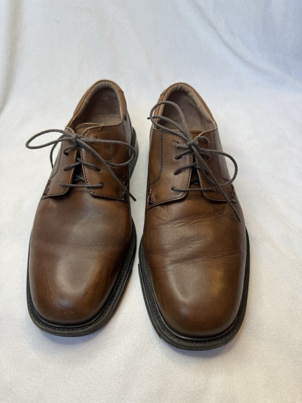 Bostonian Men's‎ Genuine Leather Cognac Oxford Dress Shoes 9W Lace Up